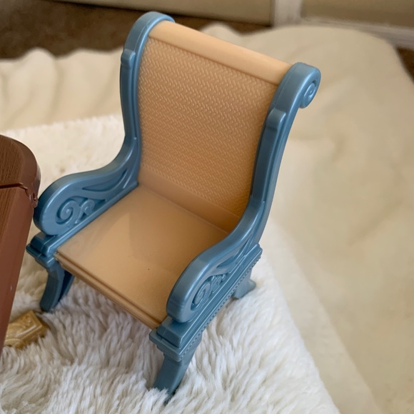 Fisher Price Loving Family Dollhouse Furniture Buffet Table Chairs Lot - Picture 4 of 8